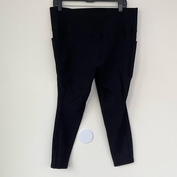 ATHLETA Salutation Stash Pocket II Rib 7/8 Tight Leggings Black XL Extra Large - Picture 6 of 10